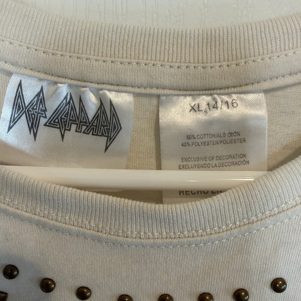 Def Leppard Kids Graphic Tee - Cream - Picture 3 of 5